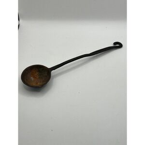 Vintage Hand Forged Ladle Primitive Cooking Utensil Hearth Decor Rustic‎